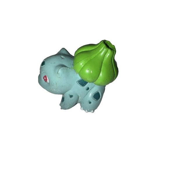 Nintendo Pokémon Bulbasaur Green 1.5" BasicFun B.F.I. Vinyl ToyFigure NoKeychain - Picture 4 of 5